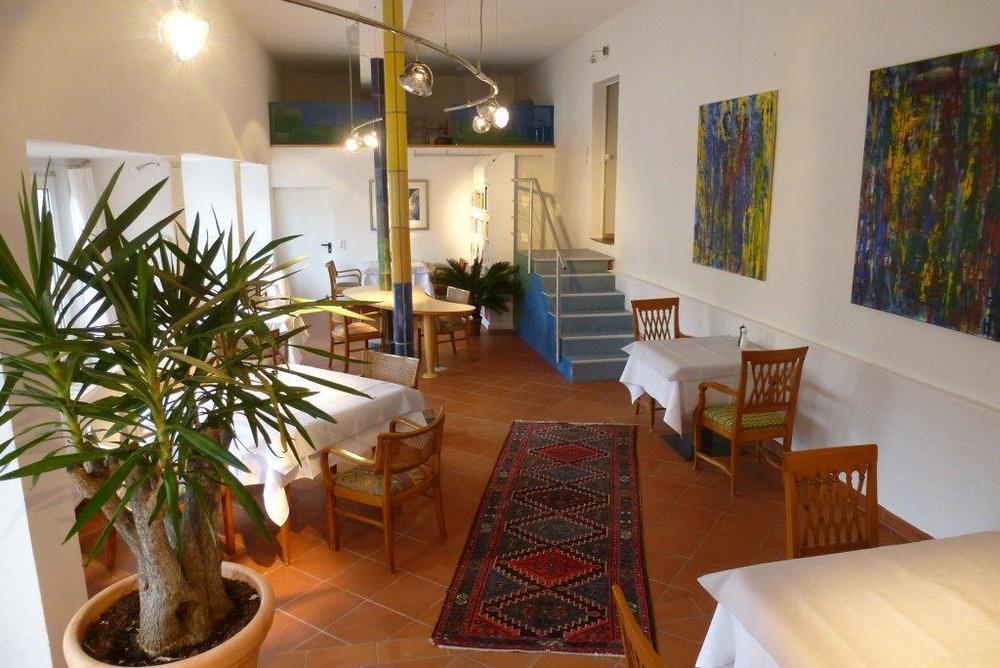 Hotel Alpenblick Garni ユーバーリンゲン レストラン 写真